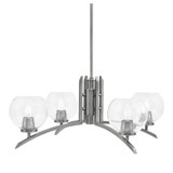 Kurve 4 Light Large Chandelier by Toltec 3704-GP-41