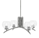 Kurve 4 Light Large Chandelier by Toltec 3704-GP-41 - 3704-GP-41