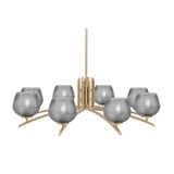 Kurve 8 Light Oversized Chandelier by Toltec 3708-NAB-4602