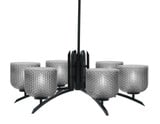 Kurve 6 Light Large Chandelier by Toltec 3706-MB-461 - 3706-MB-461