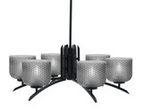 Kurve 6 Light Large Chandelier by Toltec 3706-MB-461 - 3706-MB-461