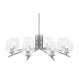 Kurve 8 Light Oversized Chandelier by Toltec 3708-GP-48
