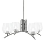 Kurve 4 Light Large Chandelier by Toltec 3704-GP-48 - 3704-GP-48
