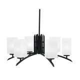 Kurve 6 Light Medium Chandelier by Toltec 3706-MB-54