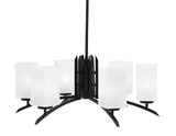 Kurve 6 Light Medium Chandelier by Toltec 3706-MB-54 - 3706-MB-54