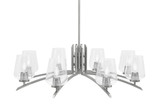 Kurve 8 Light Oversized Chandelier by Toltec 3708-GP-24 - 3708-GP-24