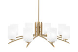 Kurve 8 Light Large Chandelier by Toltec 3708-NAB-541 - 3708-NAB-541