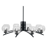 Kurve 8 Light Oversized Chandelier by Toltec 3708-MB-4100