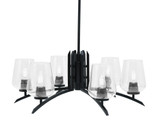Kurve 6 Light Large Chandelier by Toltec 3706-MB-42 - 3706-MB-42