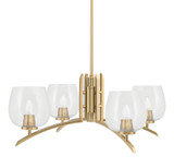 Kurve 4 Light Large Chandelier by Toltec 3704-NAB-48 - 3704-NAB-48