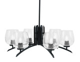 Kurve 6 Light Large Chandelier by Toltec 3706-MB-48 - 3706-MB-48