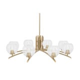 Kurve 8 Light Oversized Chandelier by Toltec 3708-NAB-4100