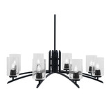 Kurve 8 Light Large Chandelier by Toltec 3708-MB-300