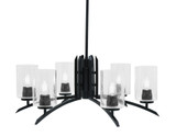 Kurve 6 Light Medium Chandelier by Toltec 3706-MB-30 - 3706-MB-30