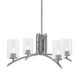 Kurve 4 Light Medium Chandelier by Toltec 3704-GP-30 - 3704-GP-30