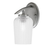 Kurve 1 Light Wall Sconce 11 Inch Tall by Toltec - 3720-GP-4250
