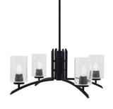 Kurve 4 Light Medium Chandelier by Toltec 3704-MB-300 - 3704-MB-300
