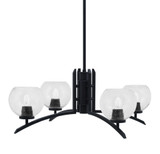 Kurve 4 Light Large Chandelier by Toltec 3704-MB-4100 - 3704-MB-4100