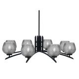 Kurve 8 Light Oversized Chandelier by Toltec 3708-MB-4602