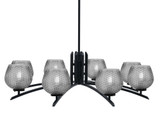 Kurve 8 Light Oversized Chandelier by Toltec 3708-MB-4602 - 3708-MB-4602