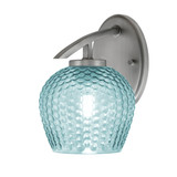 Kurve 1 Light Wall Sconce 5.75 Inch Wide by Toltec - 3720-MB-4602
