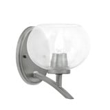 Kurve 1 Light Metal Wall Sconce 7.75 Inch Tall by Toltec - 3721-20
