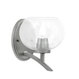 Kurve 1 Light Metal Wall Sconce 7.75 Inch Tall by Toltec - 3721-20