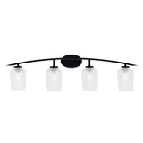 Kurve 4 Light Vanity Light 11 Inch Tall by Toltec - 3724-MB-42