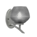 Kurve 1 Light Textured Glass Wall Sconce 8 Inch Tall by Toltec - 3721-462