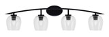 Kurve 4 Light Steel Vanity Light 10 Inch Tall by Toltec - 3724-MB-48