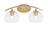Kurve 2 Light Steel Vanity Light by Toltec - 3722-NAB-51