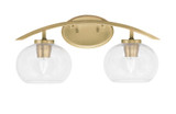 Kurve 2 Light Steel Vanity Light by Toltec - 3722-NAB-51