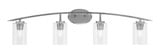 Kurve 4 Light Vanity Light 10.25 Inch Tall by Toltec - 3724-GP-30