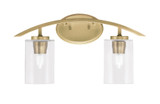 Kurve 2 Light Vanity Light 18.25 Inch Length by Toltec - 3722-30
