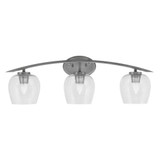 Kurve 3 Light Vanity Light 10 Inch Tall by Toltec - 3723-GP-4810