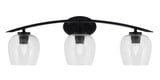 Kurve 3 Light Vanity Light 10 Inch Tall by Toltec - 3723-GP-4810