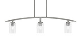 Kurve 3 Light Island 10.25 x 41 Inch Length by Toltec 3736-GP-210 - 3736-GP-210