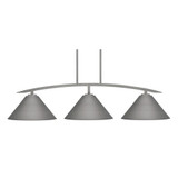 Kurve 3 Light Island Pendant 46 Inch Length by Toltec - 3736-GP-420-GP