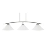 Kurve 3 Light Island Pendant 44.75 Inch Length by Toltec - 3736-GP-2121