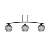 Kurve 3 Light Island Pendant 49.75 Inch Length by Toltec - 3733-MB-45