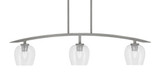 Kurve 3 Light Island Pendant 10 Inch Tall by Toltec - 3736-GP-4810