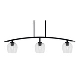 Kurve 3 Light Down Glass Island Pendant by Toltec - 3736-MB-48