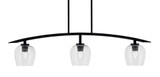 Kurve 3 Light Down Glass Island Pendant by Toltec - 3736-MB-48