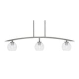 Kurve 3 Light Island Pendant 9 Inch Tall by Toltec - 3736-GP-500