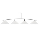 Kurve 4 Light Bar Island Pendant 76 Inch Length by Toltec - 3734-GP-2161
