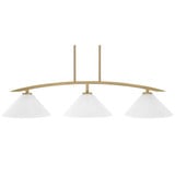 Kurve 3 Light Bar Island Pendant 44.75 Inch Length by Toltec - 3736-NAB-2121