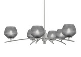 Kurve 6 Light Large Chandelier by Toltec 3746-GP-4622 - 3746-GP-4622