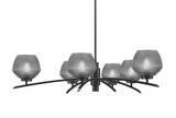 Kurve 6 Light Large Chandelier by Toltec 3746-MB-46 - 3746-MB-46