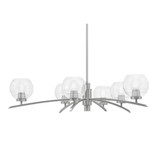 Kurve 6 Light Large Chandelier by Toltec 3746-GP-5110