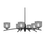 Kurve 6 Light Large Chandelier by Toltec 3746-MB-461
